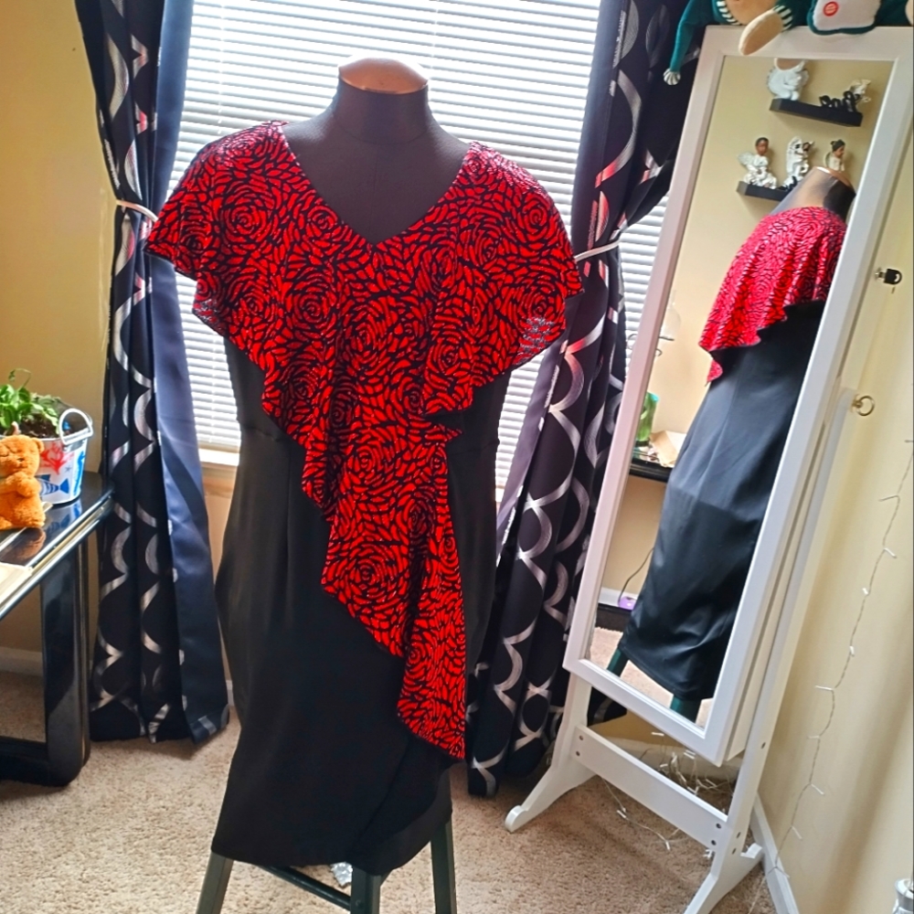 Black and red dress size xl